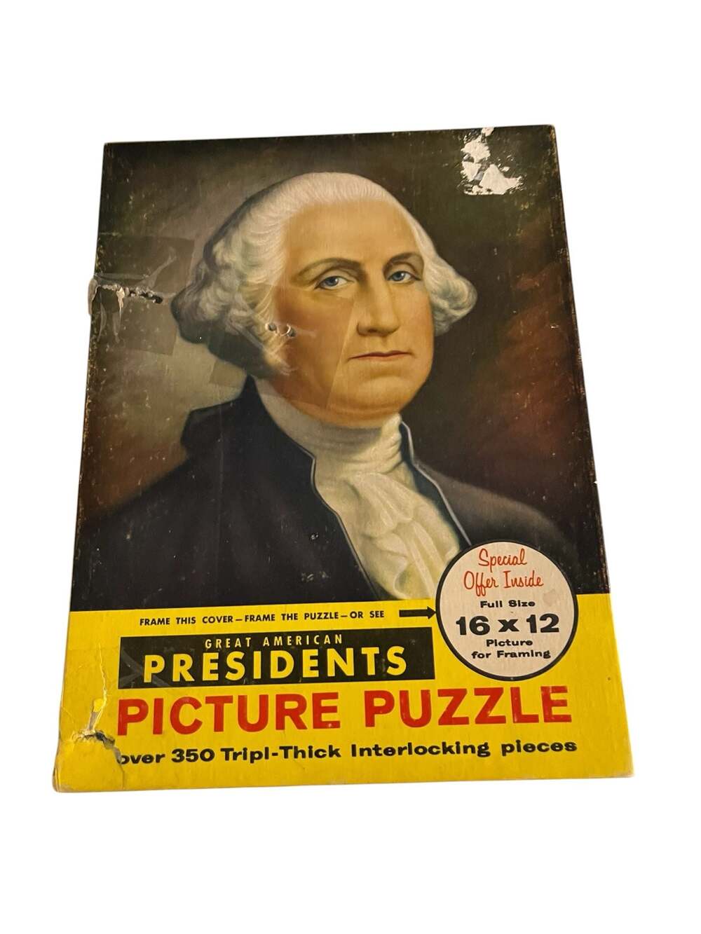 Vintage Tuco Great American Presidents George Washington Picture Puzzle